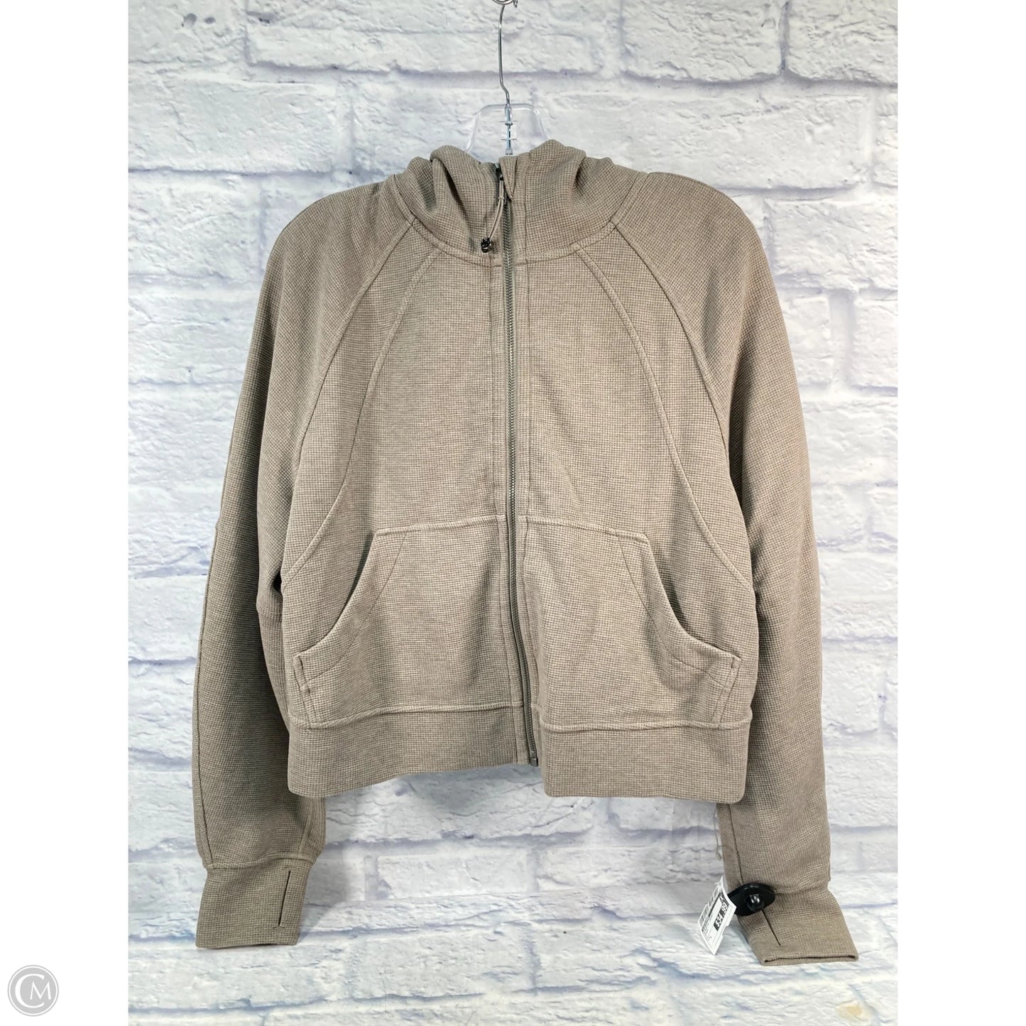 Athletic Jacket By Lululemon In Brown, Size: L