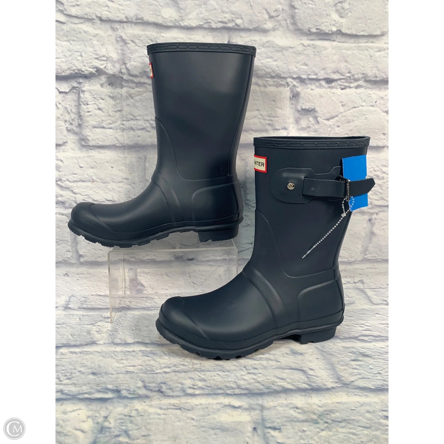 Boots Rain By Hunter In Blue, Size: 7