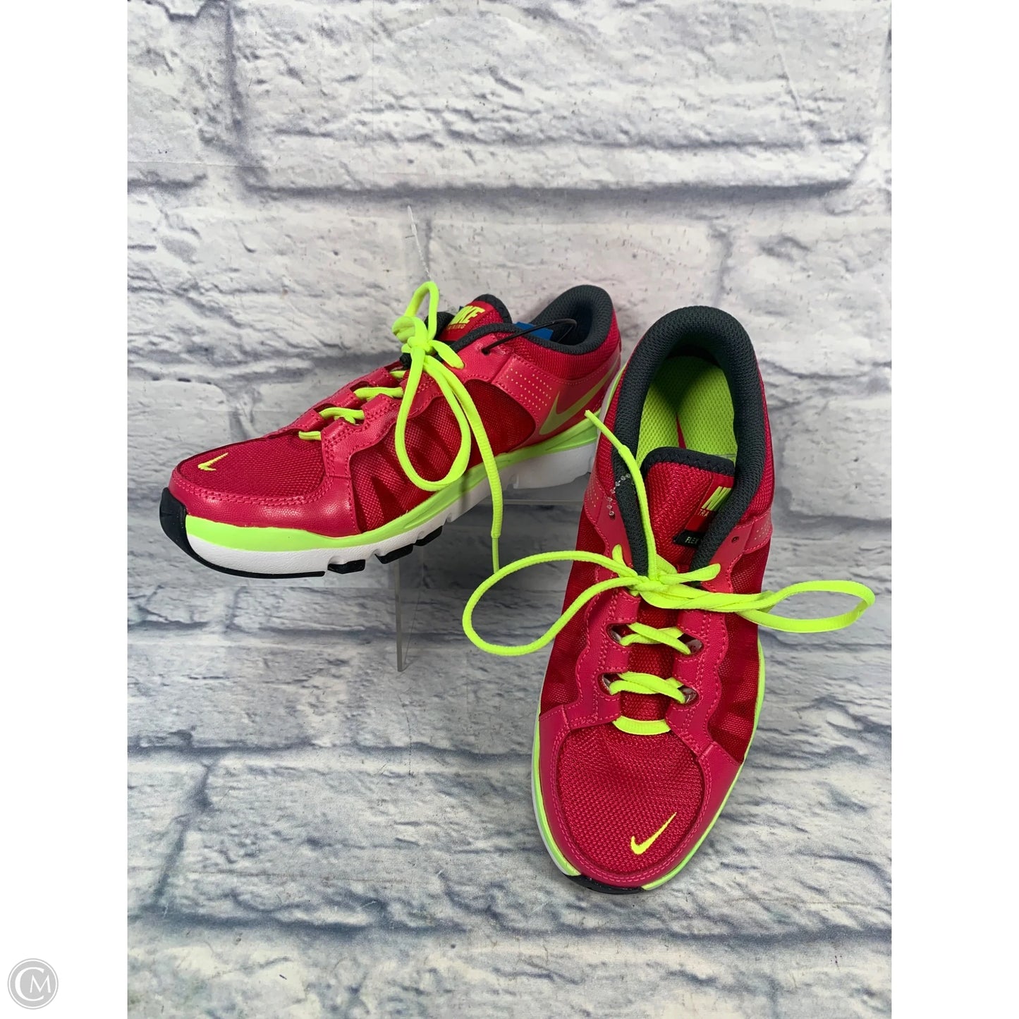 Shoes Athletic By Nike In Green & Pink, Size: 7