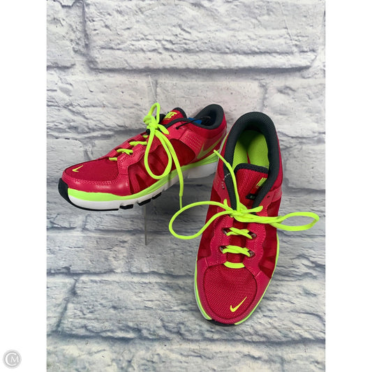Shoes Athletic By Nike In Green & Pink, Size: 7