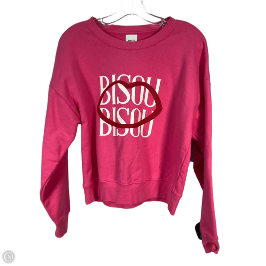 Sweatshirt Crewneck By Maeve In Pink, Size: Xs