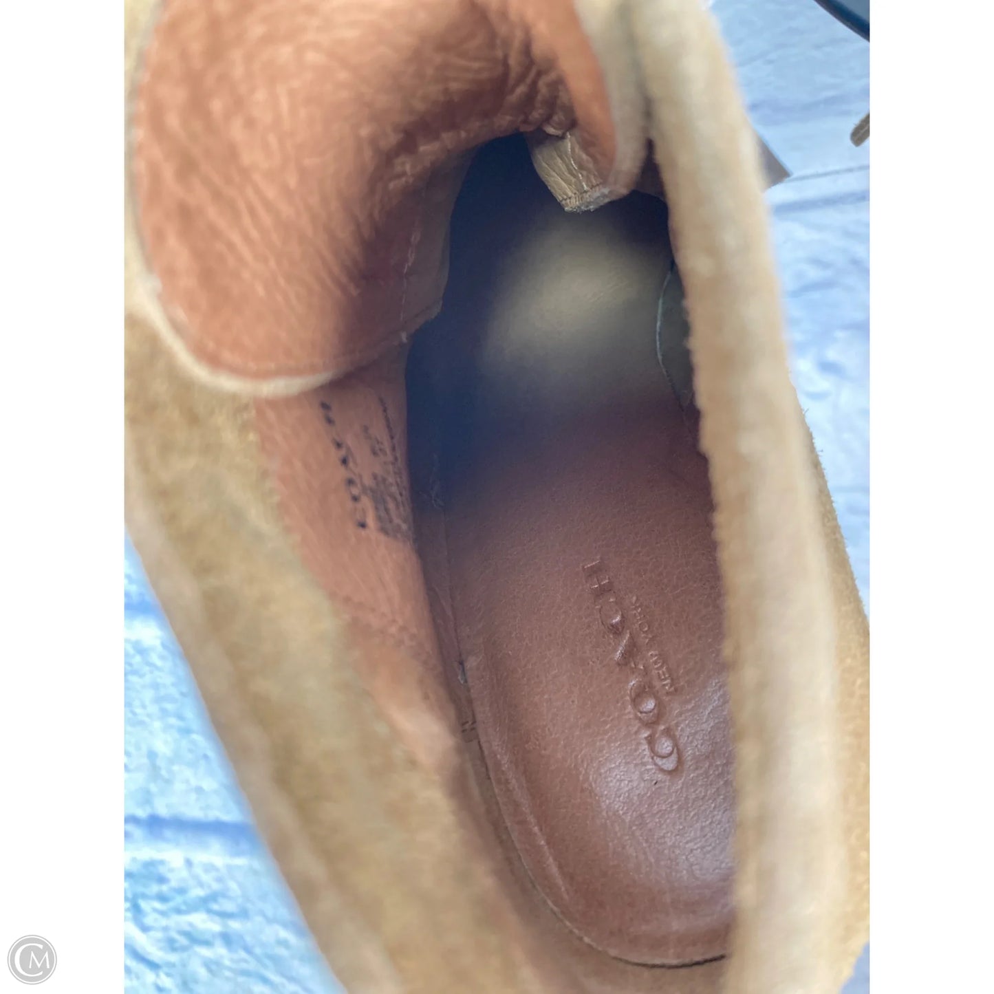 Boots Designer By Coach In Brown, Size: 7