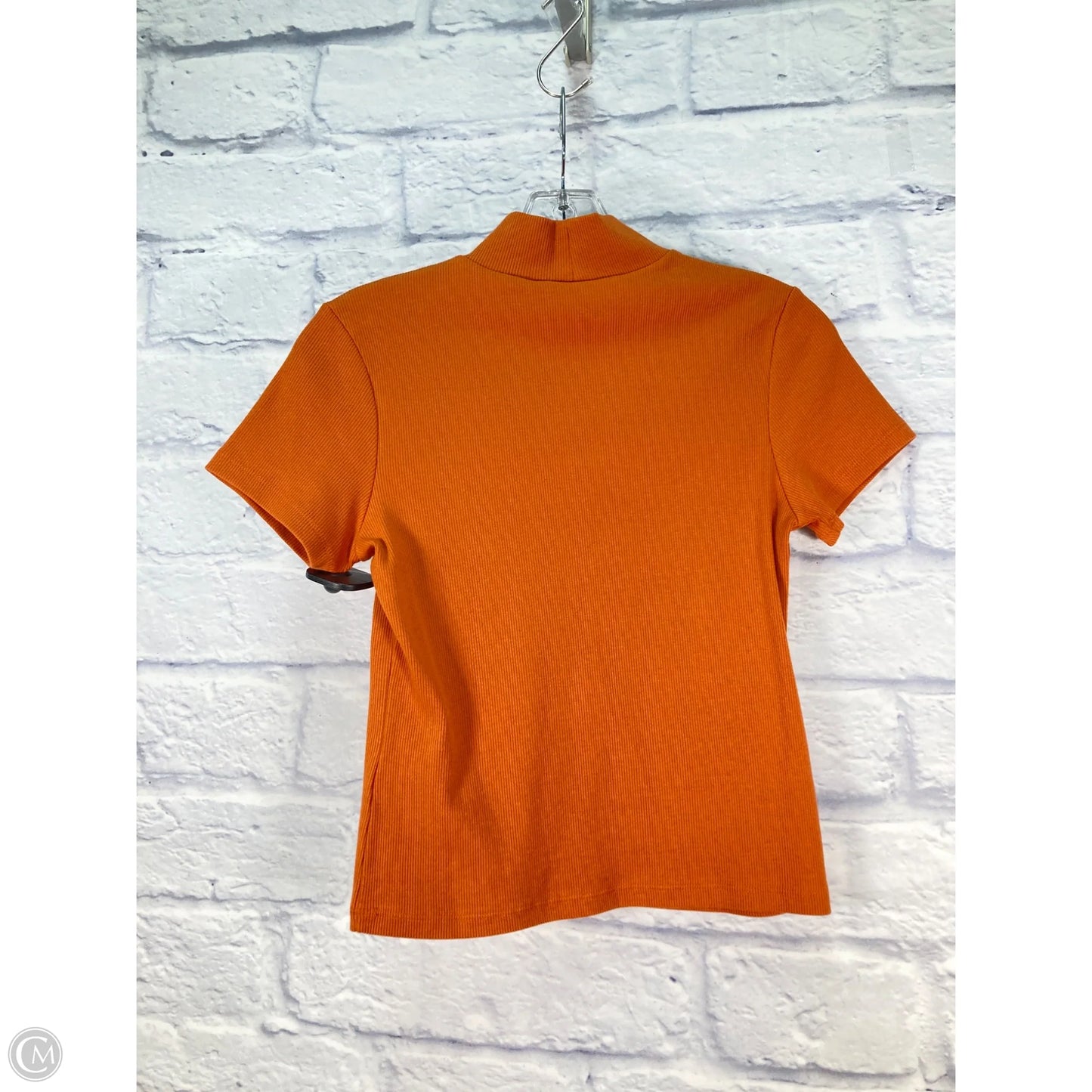 Top Short Sleeve By Maeve In Orange, Size: S