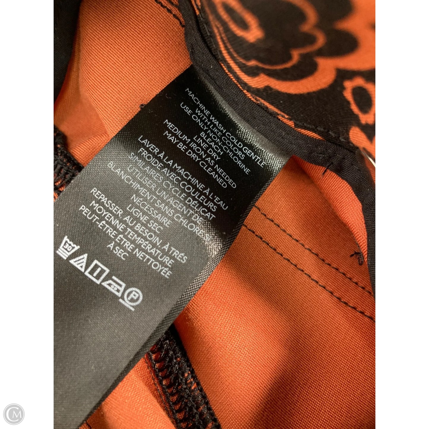 Pants Wide Leg By Maeve In Black & Orange, Size: 2