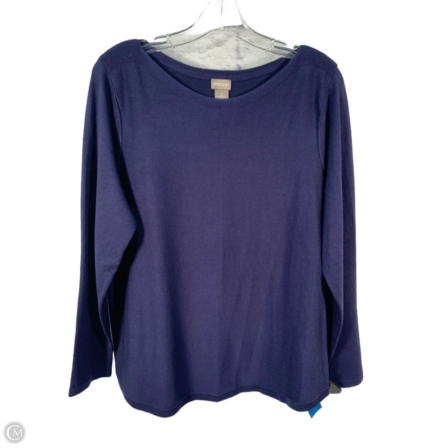 Sweater By Chicos In Blue, Size: L