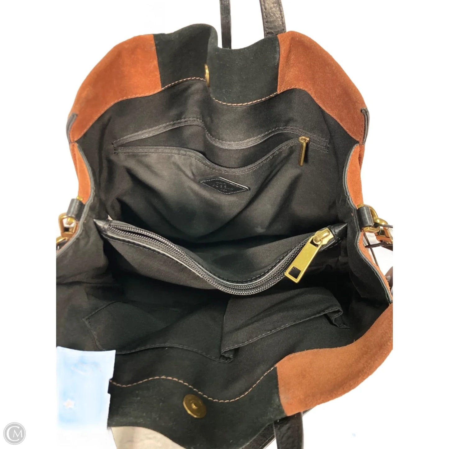 Crossbody Leather By Fossil, Size: Medium