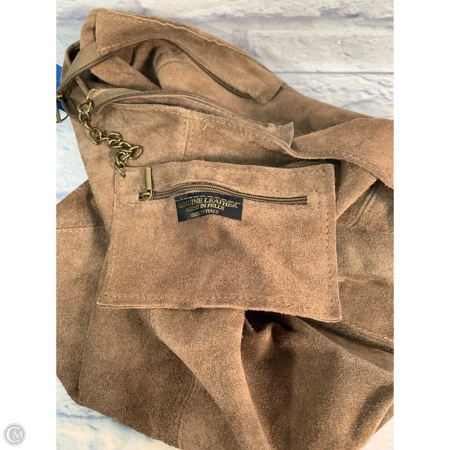 Tote Leather By Clothes Mentor, Size: Large