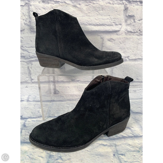 Boots Ankle Heels By Clothes Mentor In Black, Size: 8