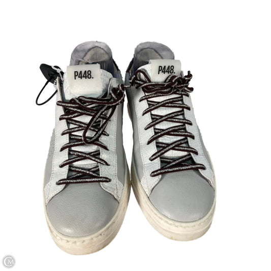 Shoes Sneakers By P448 In Grey & White, Size: 7.5