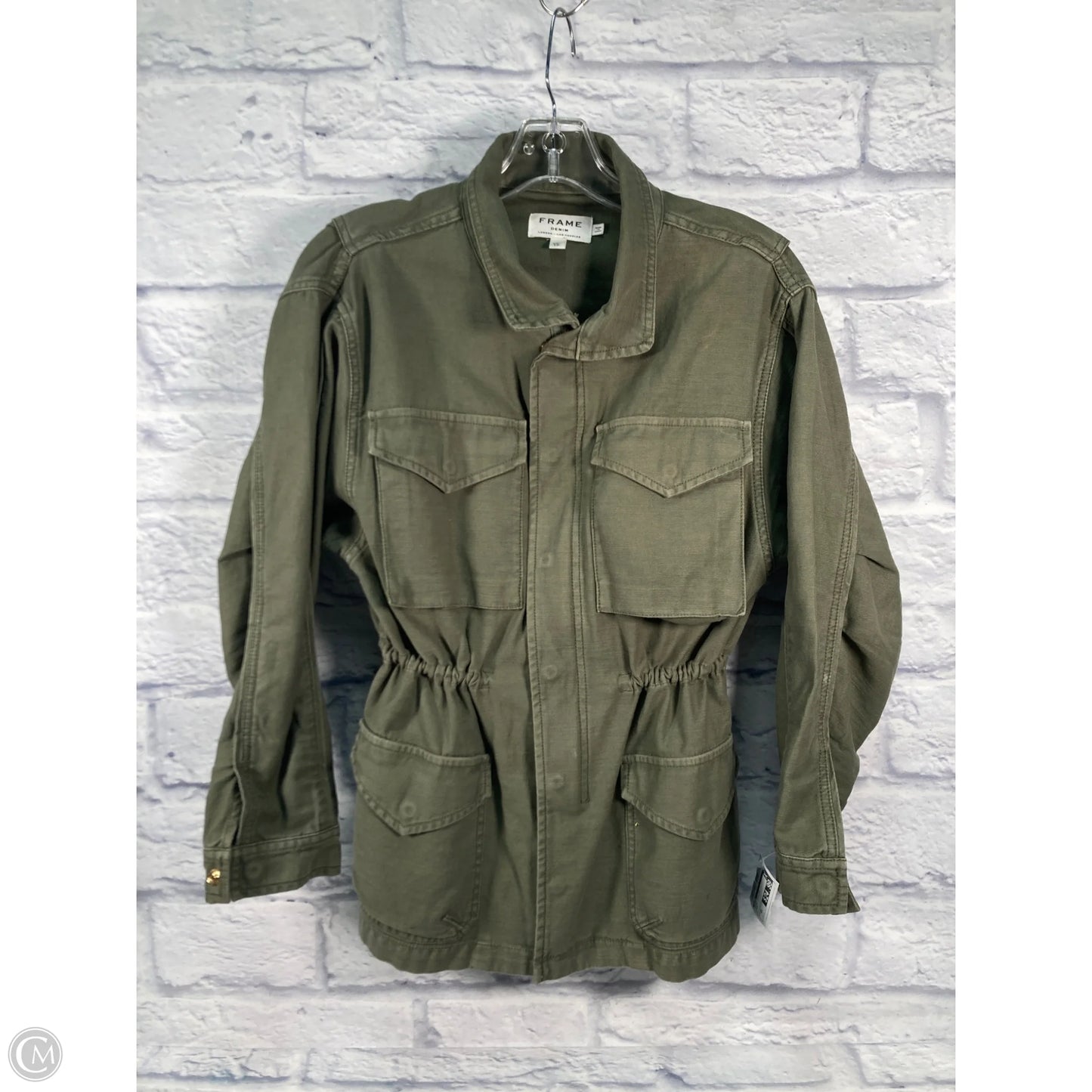Jacket Utility By Frame In Green, Size: Xs