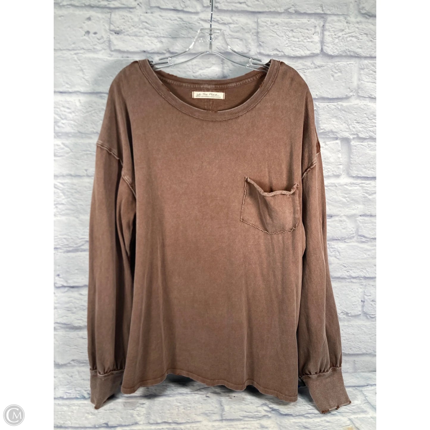 Top Long Sleeve By We The Free In Bronze, Size: M
