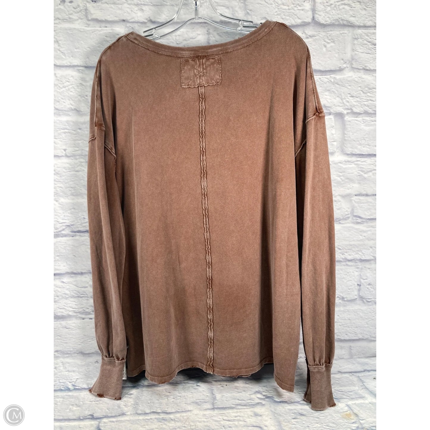 Top Long Sleeve By We The Free In Bronze, Size: M