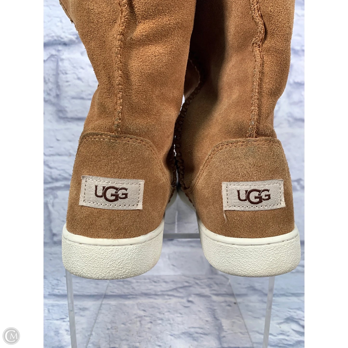 Boots Designer By Ugg In Brown, Size: 8