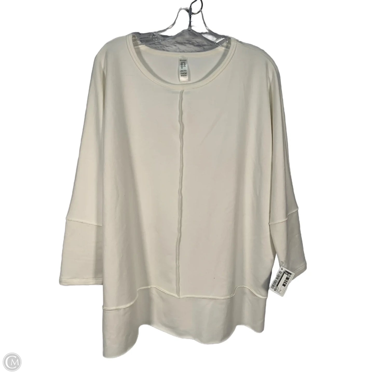 Top Long Sleeve By Spanx In White, Size: M