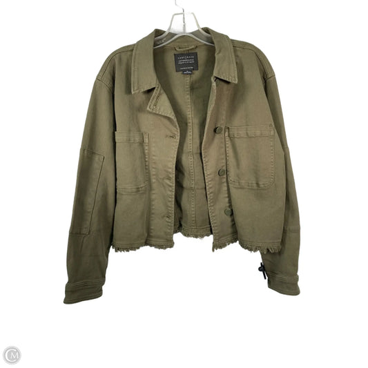 Jacket Denim By Anthropologie In Green Denim, Size: M