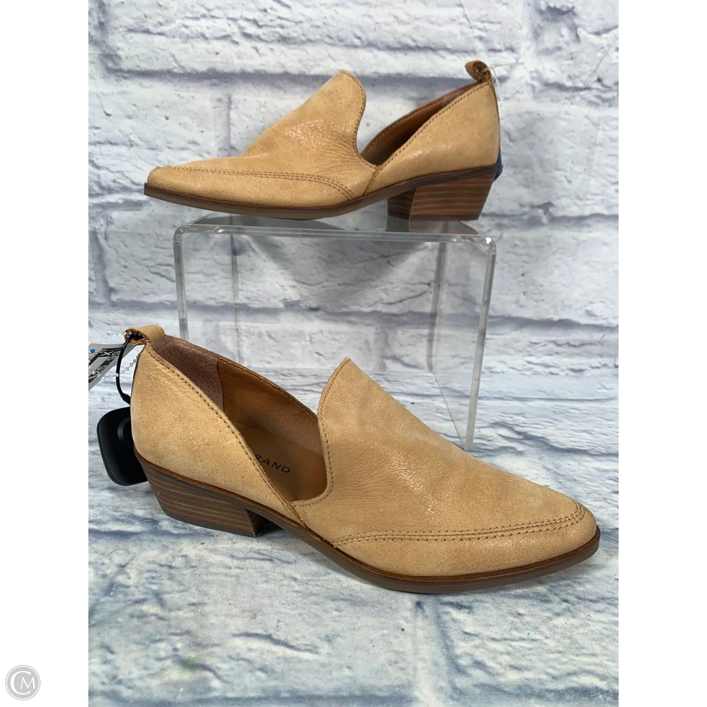 Boots Ankle Heels By Lucky Brand In Tan, Size: 6.5