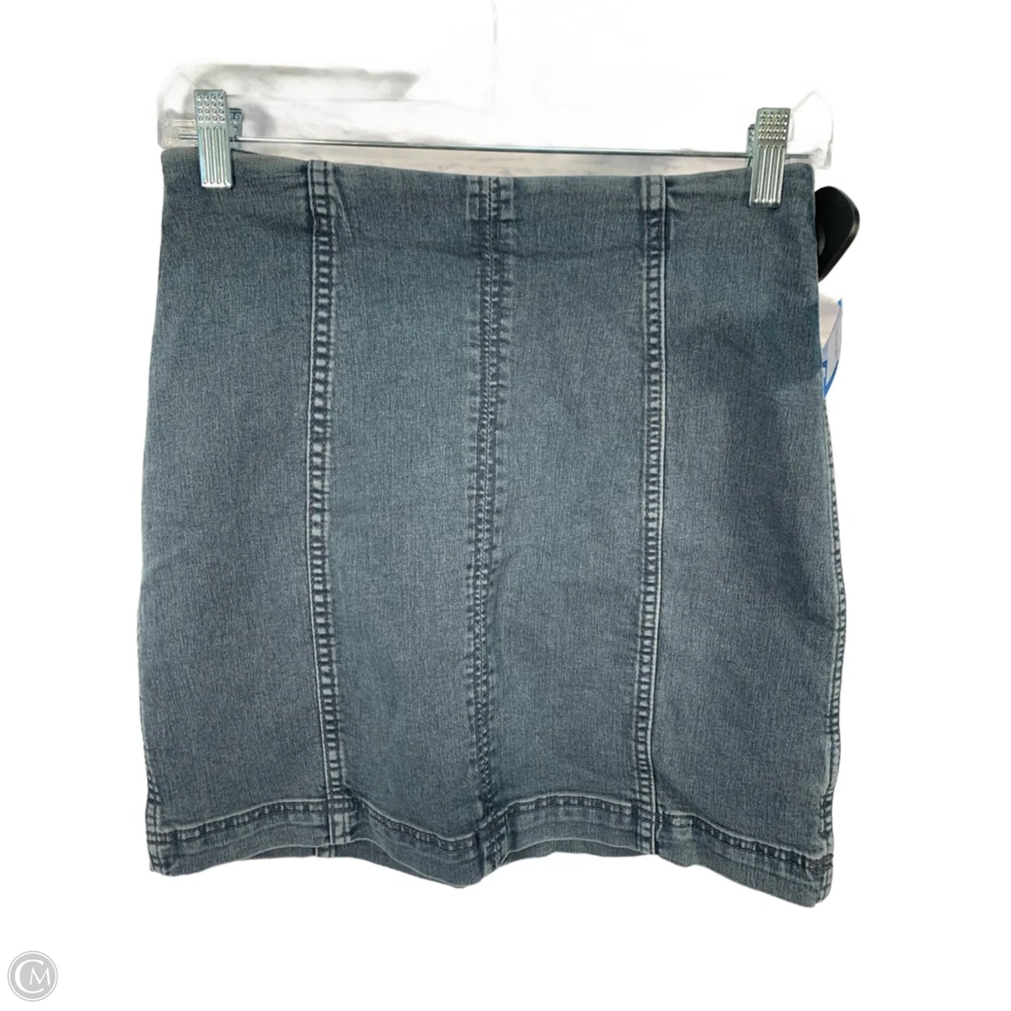 Skirt Mini & Short By Free People In Blue Denim, Size: 2