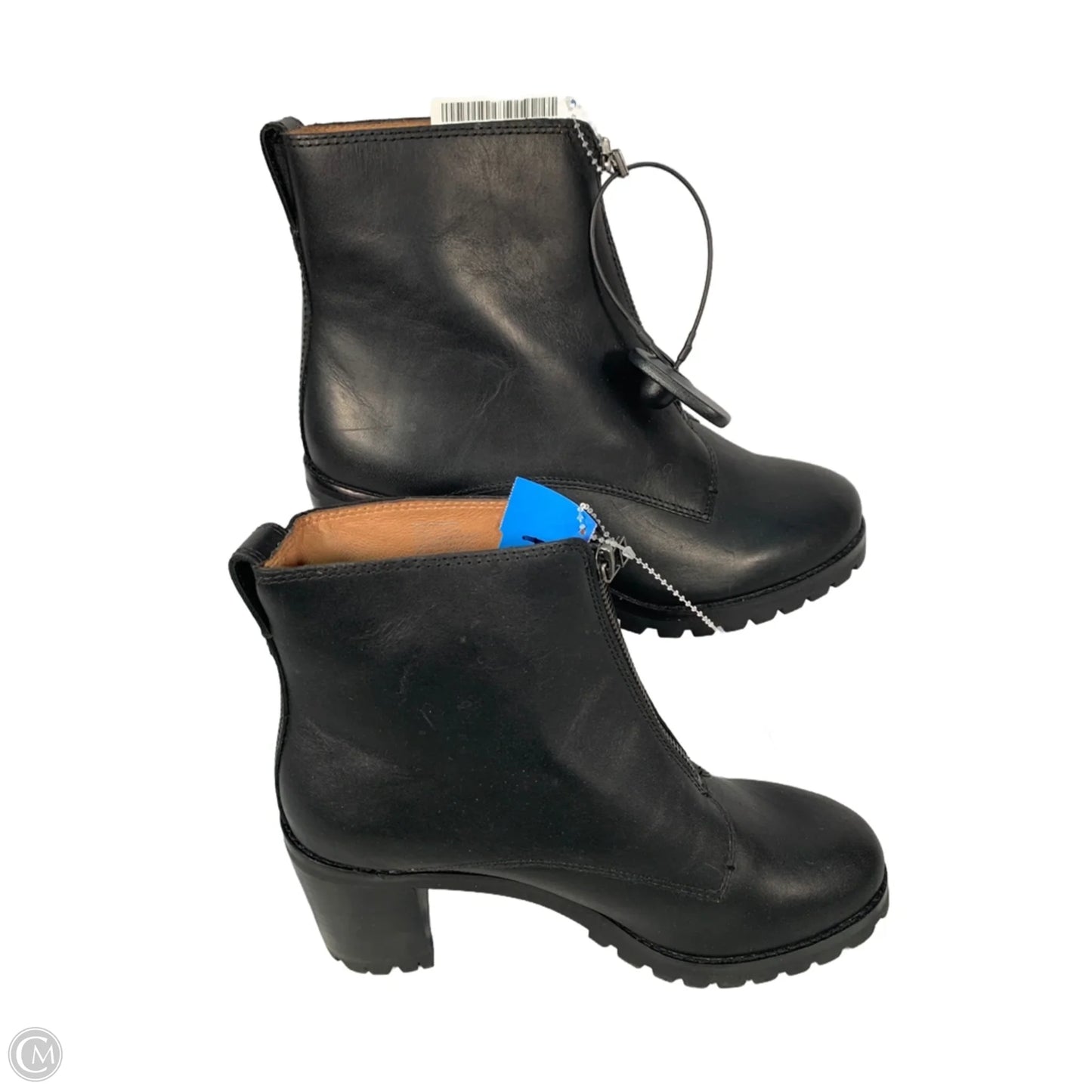 Boots Leather By Madewell In Black, Size: 8.5