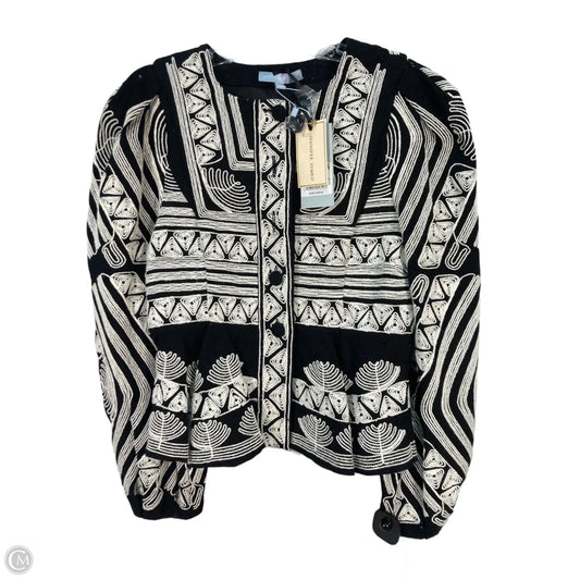 Jacket Other By Antonio Melani In Black & White, Size: S
