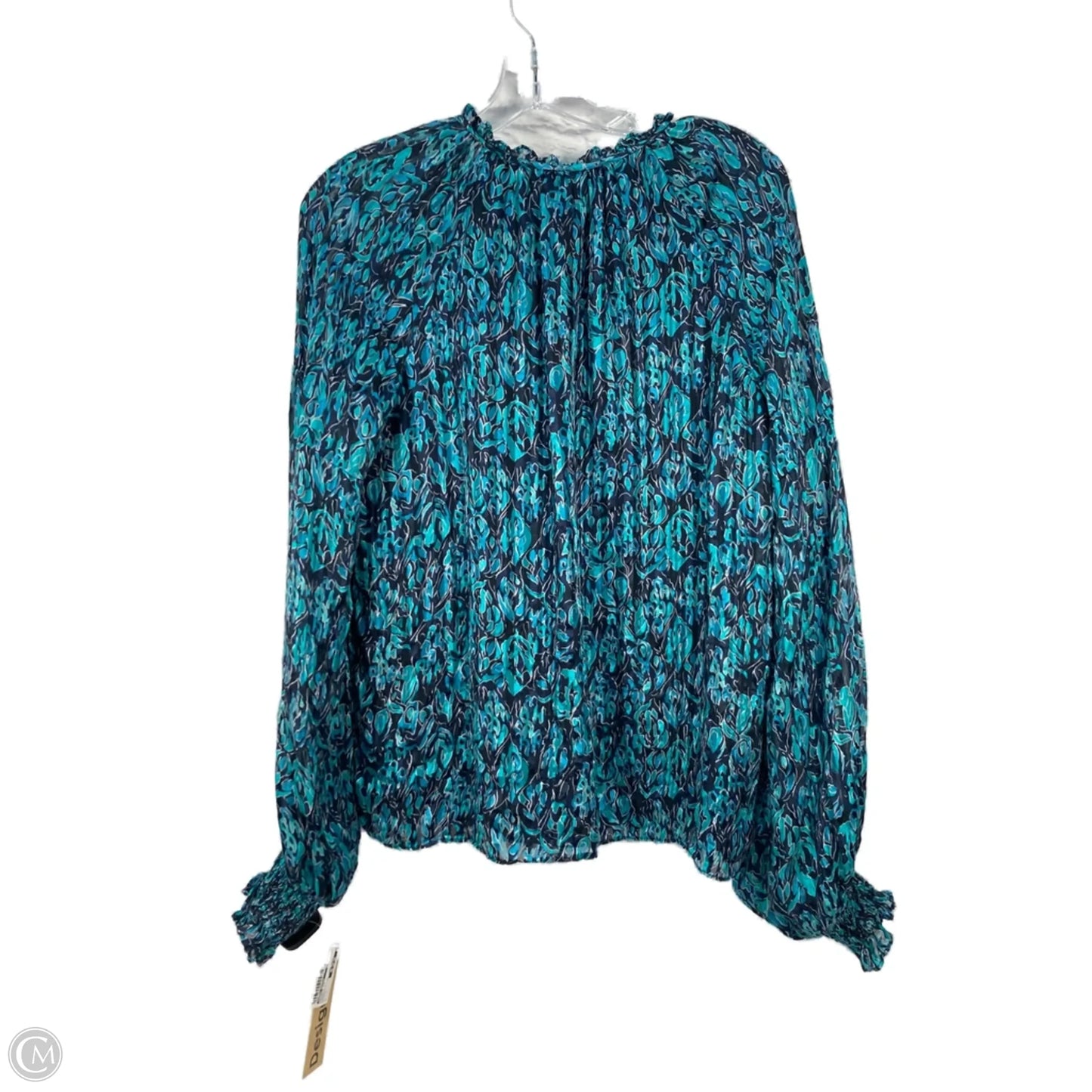 Blouse Long Sleeve By Ramy Brook In Blue, Size: L