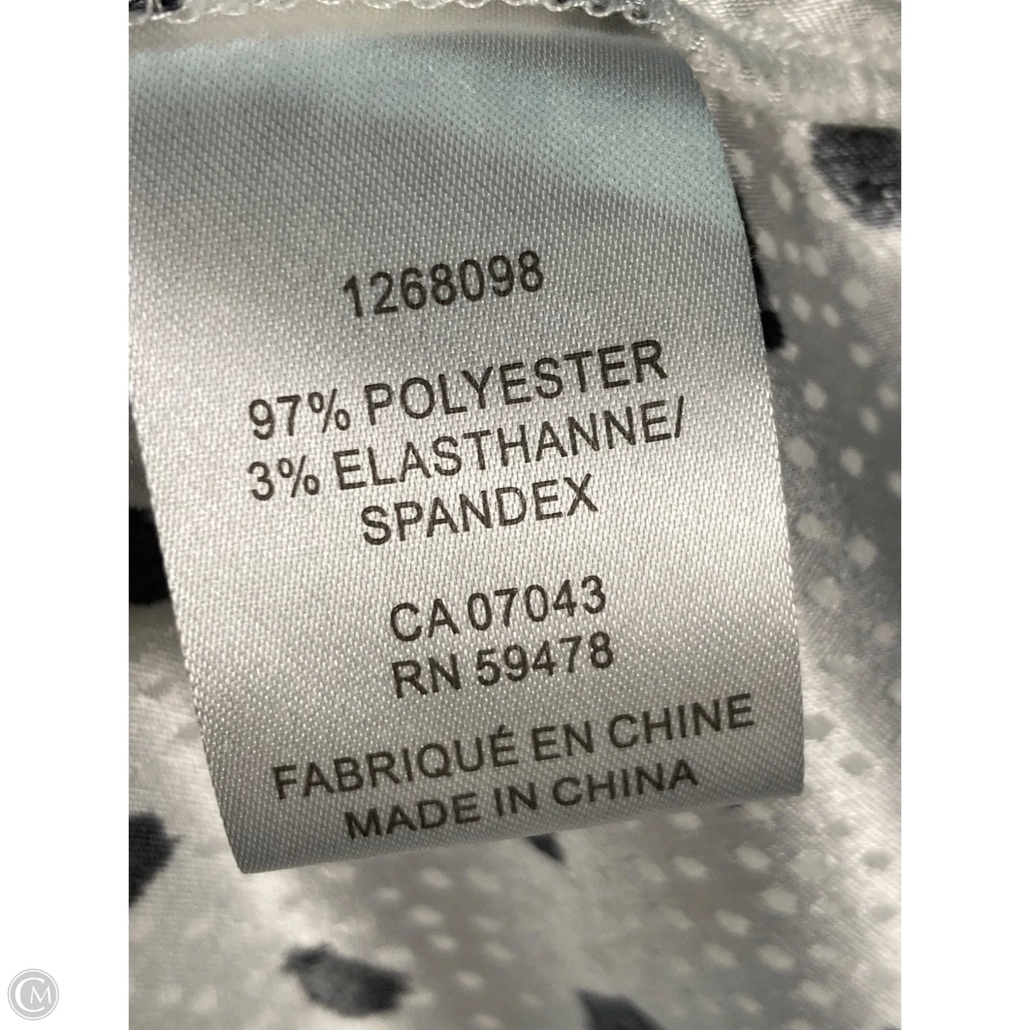 Blouse Long Sleeve By Rachel Zoe In Black & White, Size: M