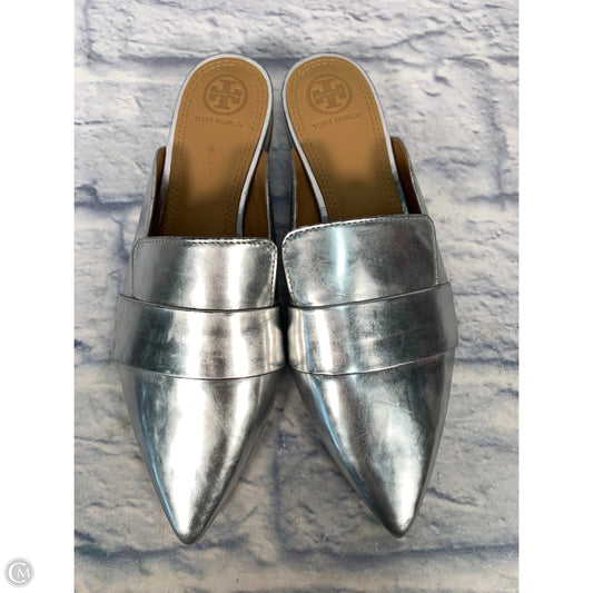 Shoes Designer By Tory Burch In Silver, Size: 7