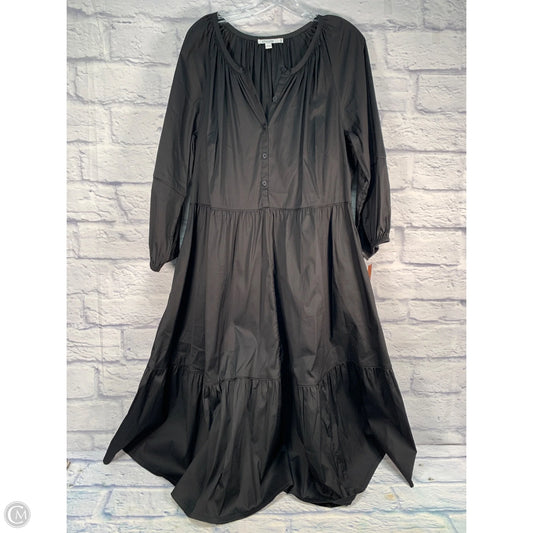 Dress Casual Midi By Chicos In Black, Size: L