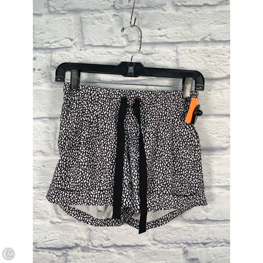 Athletic Shorts By Lululemon In Black & White, Size: S