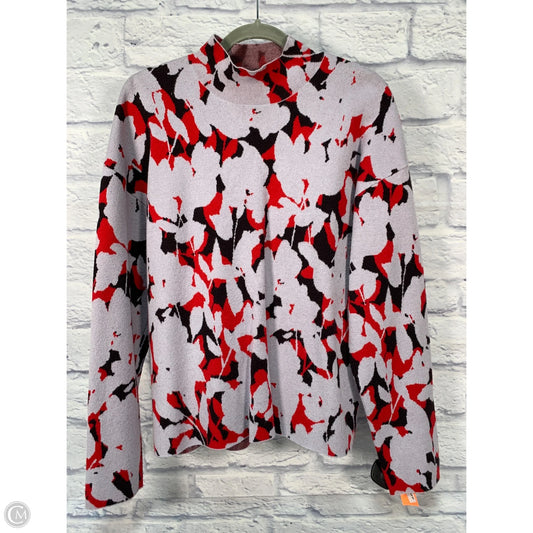 Sweater By Anthropologie In Blue & Red, Size: L