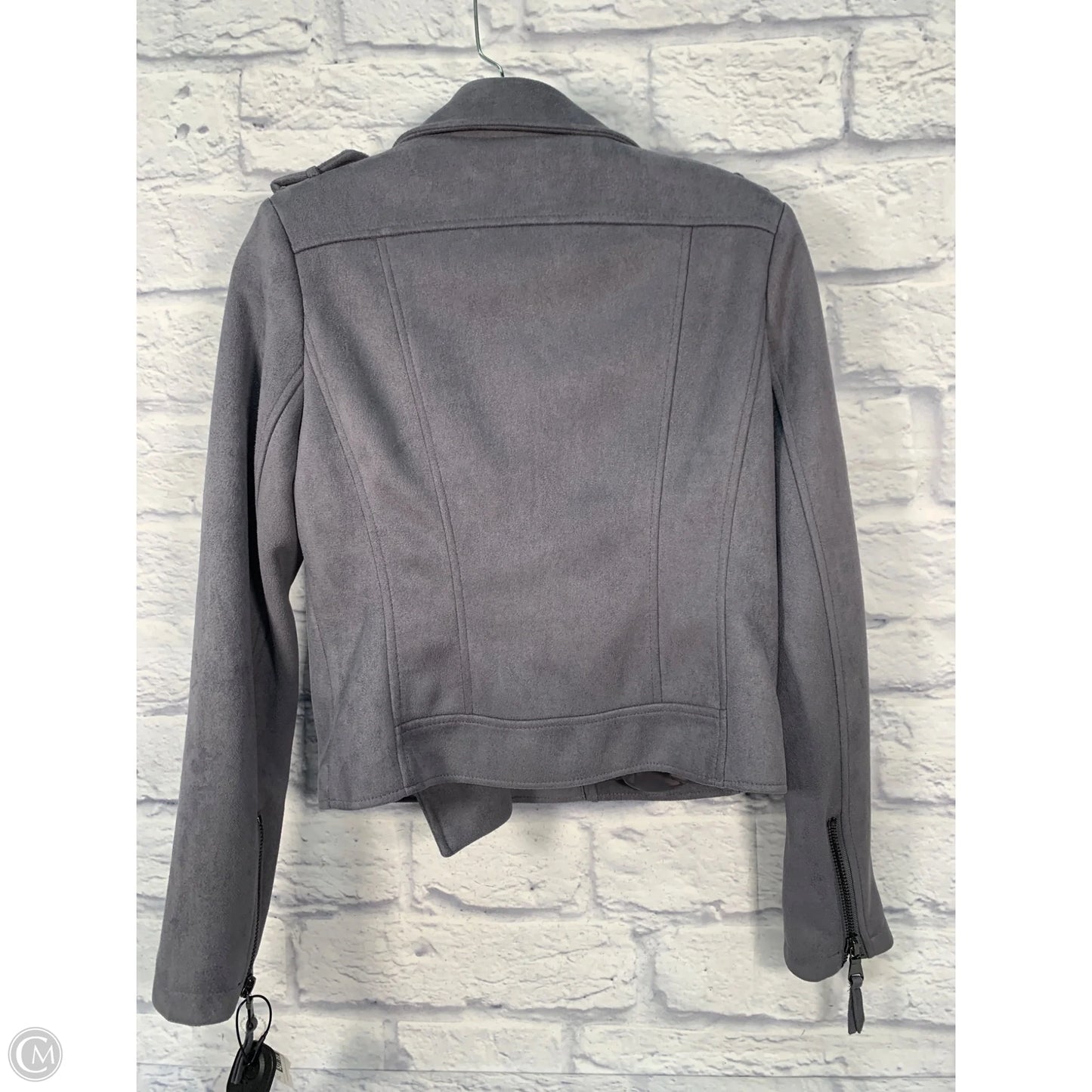 Jacket Moto By John + Jenn In Grey, Size: S