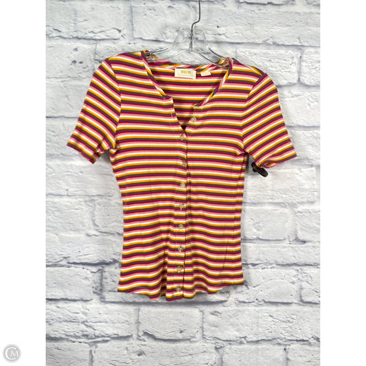 Top Short Sleeve By Maeve In Striped Pattern, Size: Xs