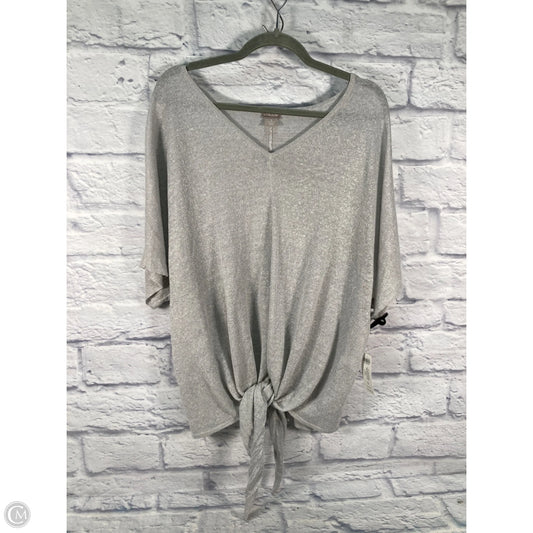 Cardigan By Chicos In Silver, Size: Xl