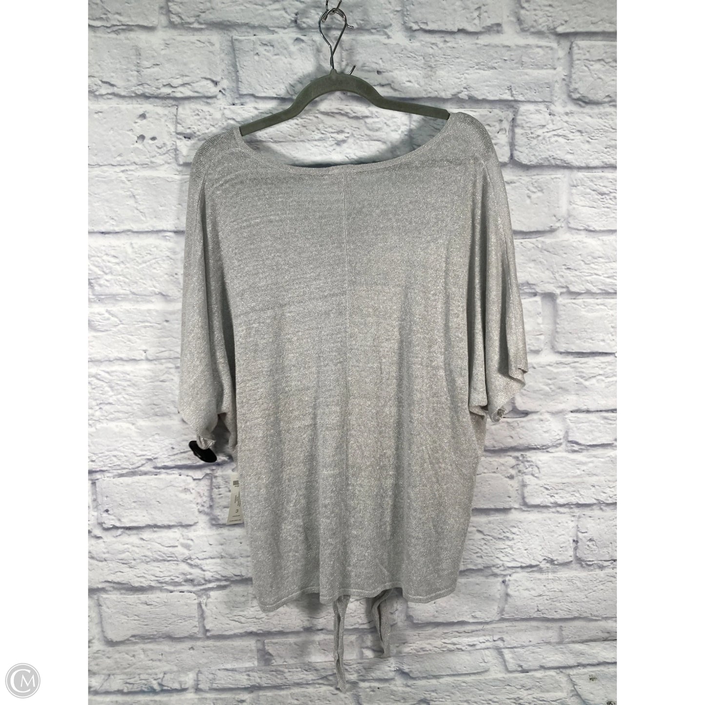Cardigan By Chicos In Silver, Size: Xl