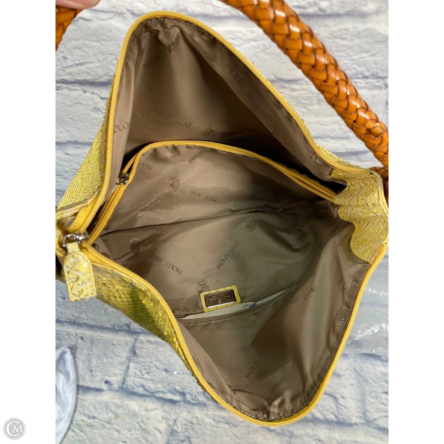 Handbag Leather By Clothes Mentor, Size: Large