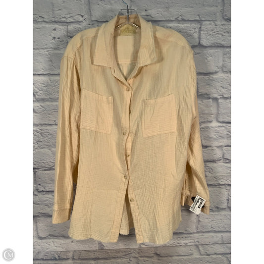 Top Long Sleeve By Judith March In Yellow, Size: L