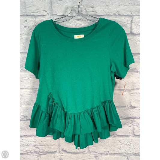 Top Short Sleeve By Maeve In Green, Size: S