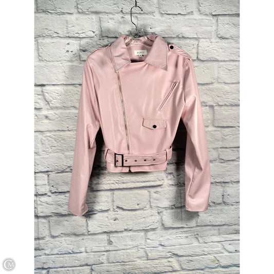 Jacket Moto By Mable In Pink, Size: S