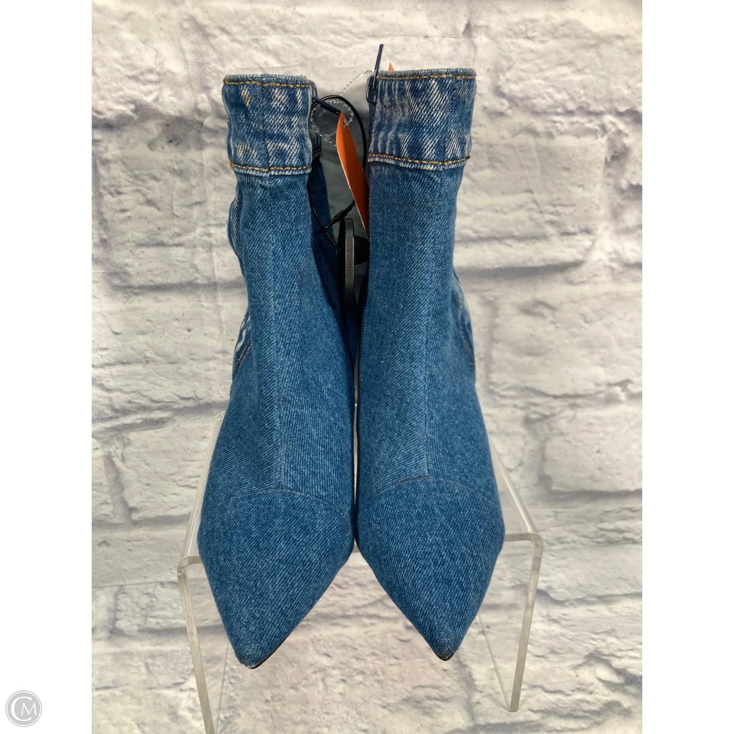 Shoes Heels Block By Jeffrey Campbell In Blue Denim, Size: 6