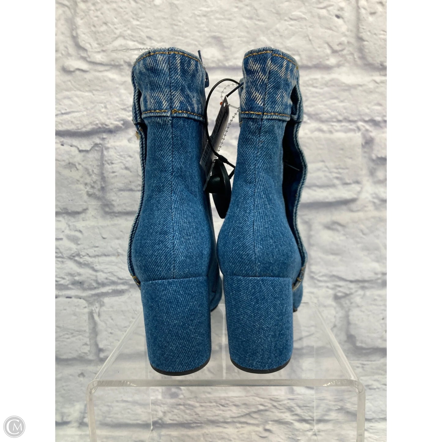 Shoes Heels Block By Jeffrey Campbell In Blue Denim, Size: 6