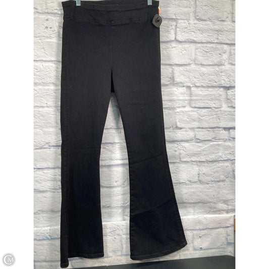 Jeans Flared By Frame In Black Denim, Size: 10