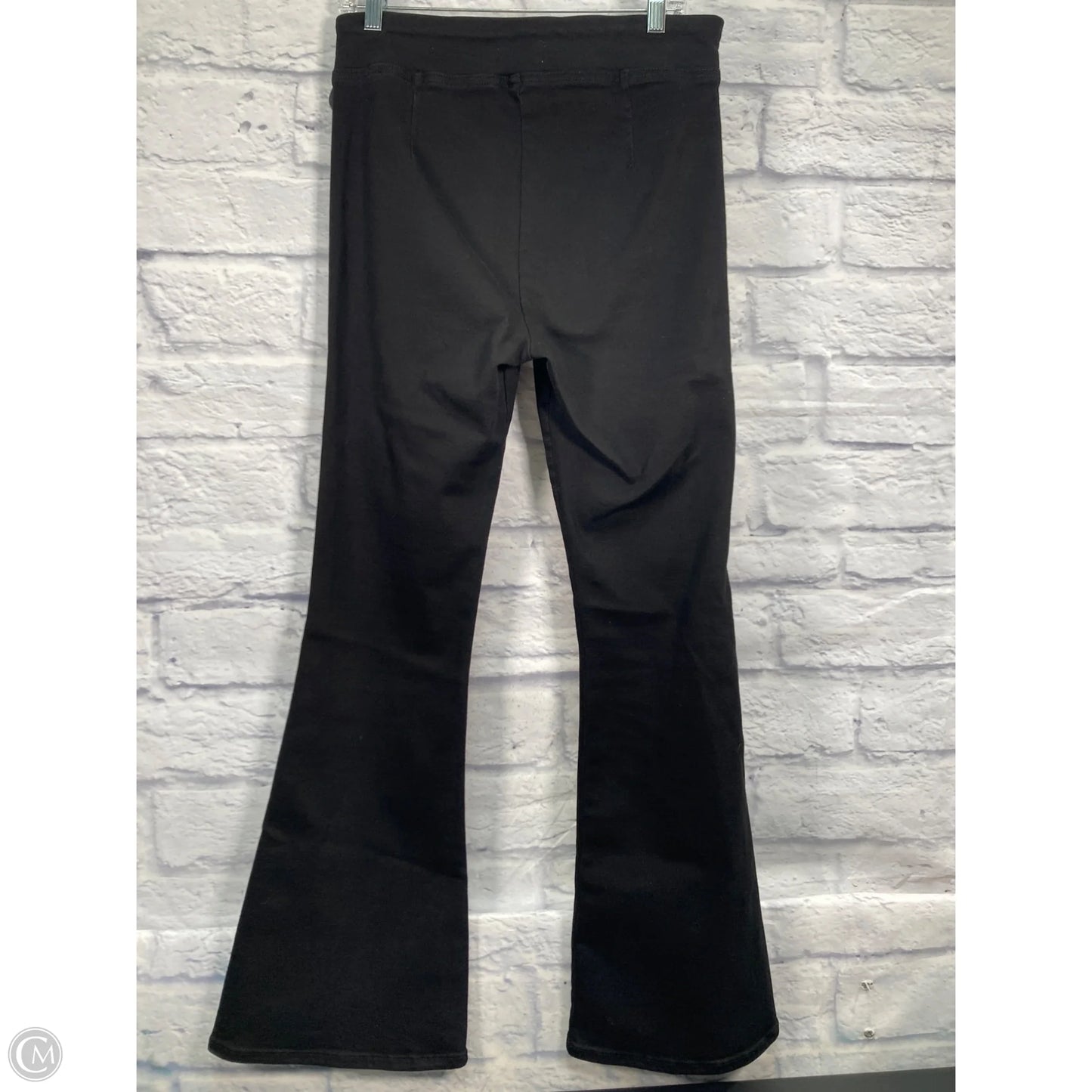Jeans Flared By Frame In Black Denim, Size: 10