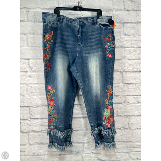 Jeans Straight By John Mark In Blue Denim, Size: 26