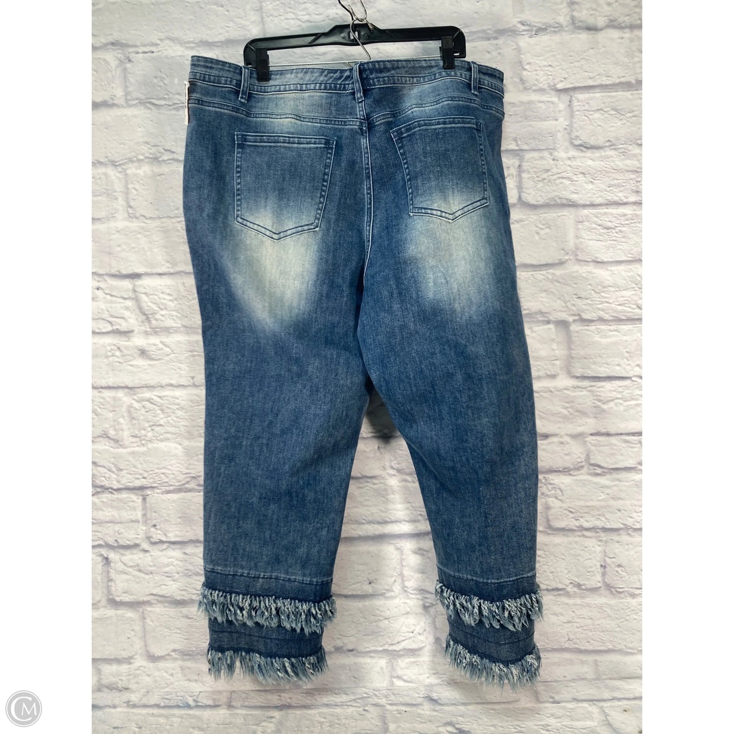 Jeans Straight By John Mark In Blue Denim, Size: 26