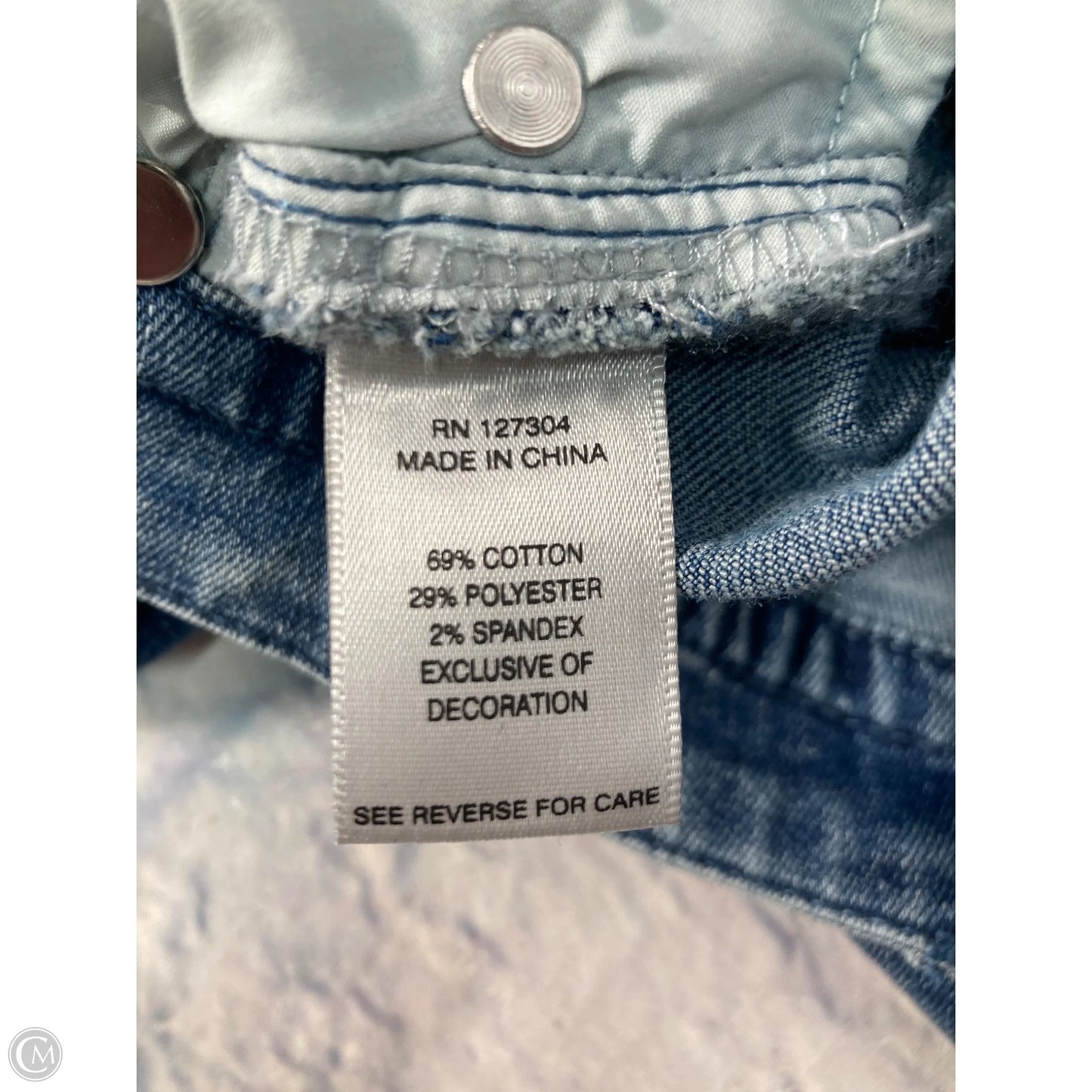 Jeans Straight By John Mark In Blue Denim, Size: 26