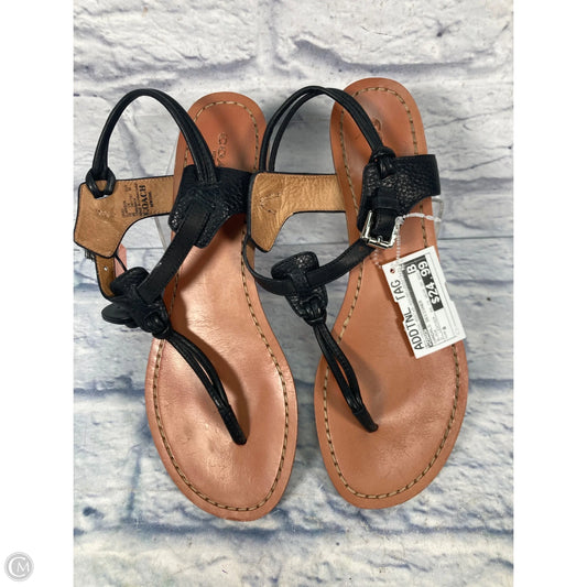 Sandals Designer By Coach In Black, Size: 8