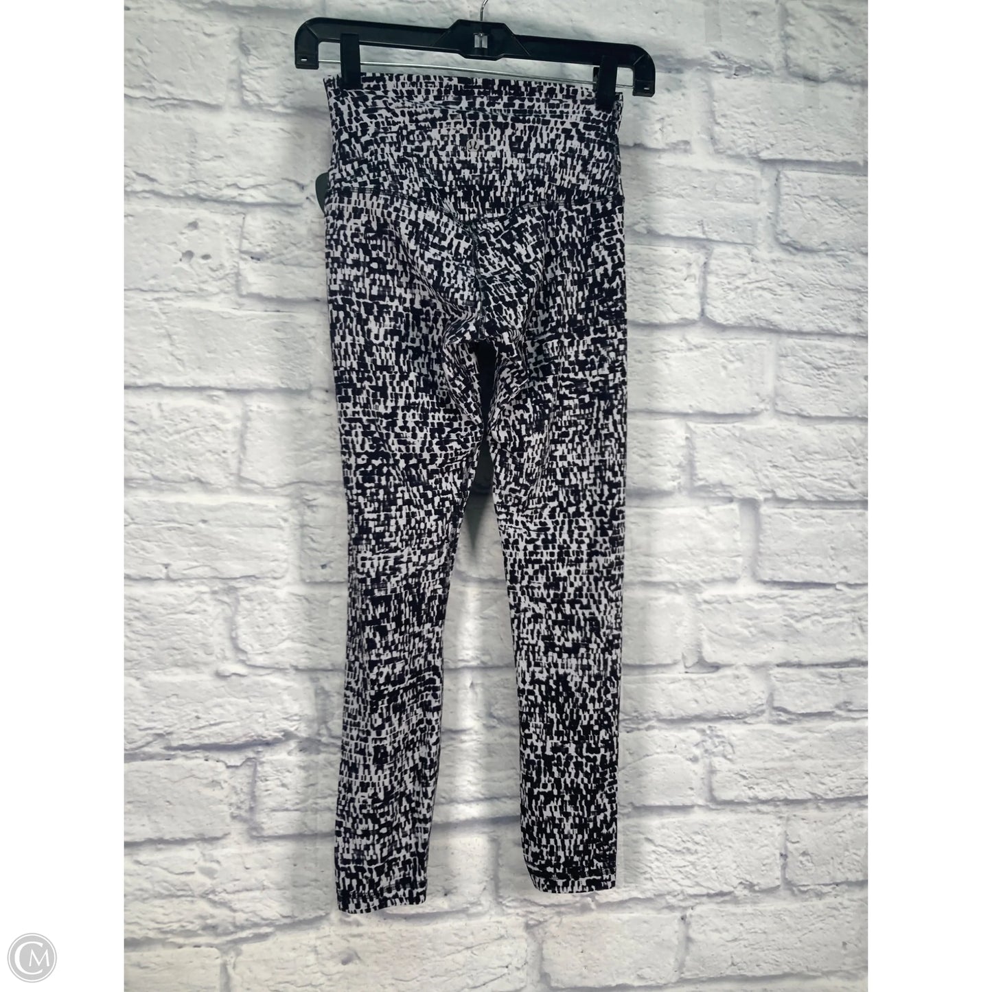Athletic Leggings By Lululemon In Black & Grey, Size: 4