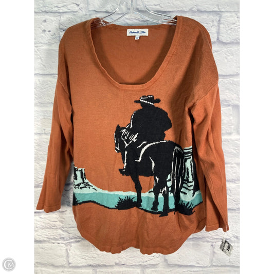 Sweater By Clothes Mentor In Brown, Size: L