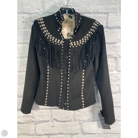 Jacket Other By Clothes Mentor In Black & Silver, Size: S