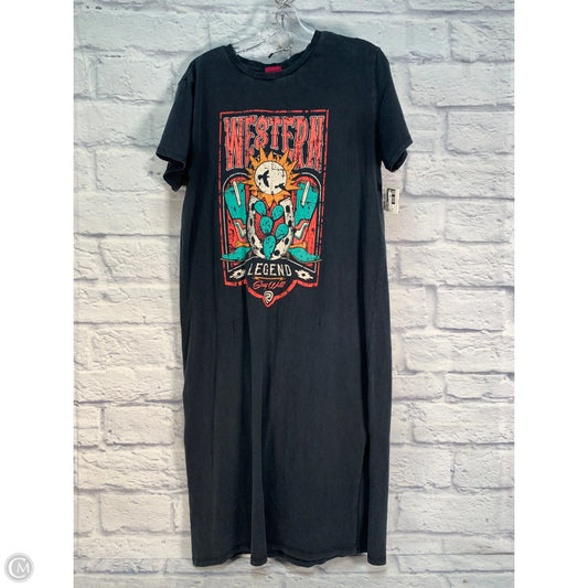 Dress Casual Midi By Rock & Roll In Grey, Size: M