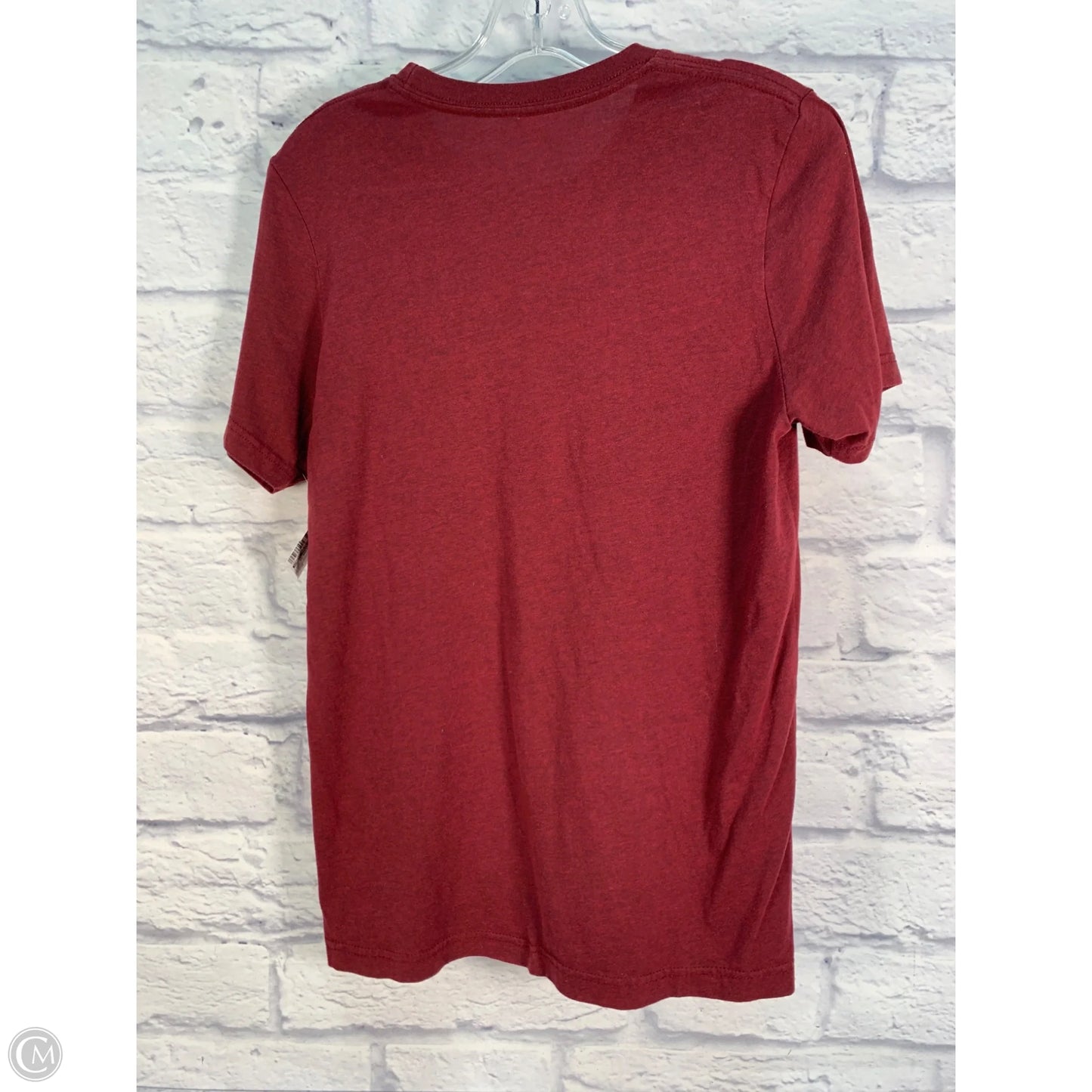Top Short Sleeve Basic By Crazy Train In Red, Size: M